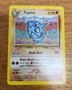 Uncommon Pupitar Pokemon Card, Neo Discovery Set 45/75 - Image 1