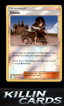 Reverse Holofoil Zinnia 64/70 Pokemon Uncommon Dragon Majesty Card NM - Image 1