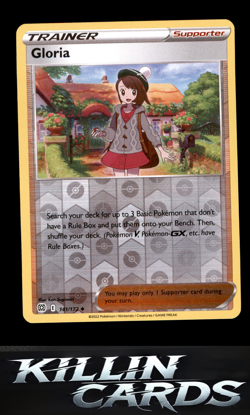 Reverse Holofoil Gloria 141/172 Pokemon Uncommon SWSH09: Brilliant Stars Card NM - Image 1