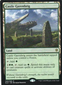 MTG: Throne of Eldraine: Castle Garenbrig: Lightly Played Condition - Image 1