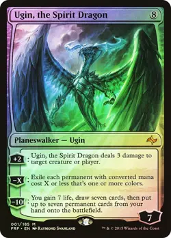 Ugin, the Spirit Dragon Foil Fate Reforged NM MTG - Image 1