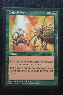 Magic The Gathering MTG LURE OF PREY Mirage LP Lightly Played - Image 1
