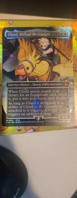 Cloud, Midgar Mercenary (Borderless) (Chocobo Track Foil) Final Fantasy Foil - Image 1