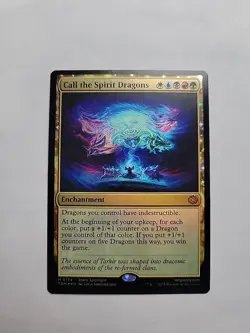 MTG - Call the Spirit Dragons Tarkir: Dragonstorm Foil Mythic #0174 - Image 1
