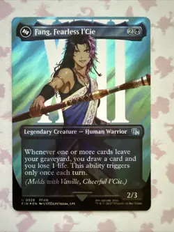 Fang, Fearless l'Cie (Borderless) (Surge Foil) #526 NM Final Fantasy Magic MTG - Image 1