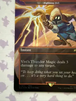 MTG Vivi's Thunder Magic (Rainbow Foil) Secret Lair x Final Fantasy 1871 FFIX - Image 3