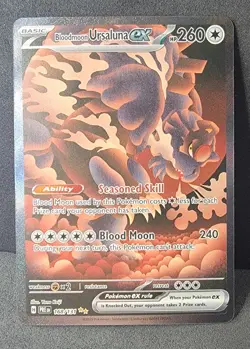 Bloodmoon Ursaluna EX Prismatic Evolutions SIR 168/131 Pokemon Holo Rare TCG NM - Image 1