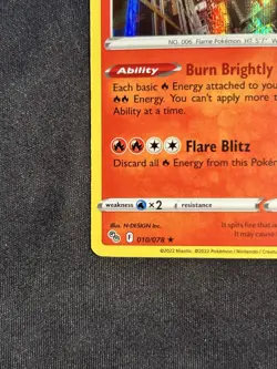 Charizard 010/078 Pokemon GO Holo NM - Image 5