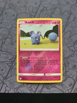 Pokemon: Azurill #146/236 Reverse Holo Sun & Moon Cosmic Eclipse 2019 - NM - G79 - Image 1