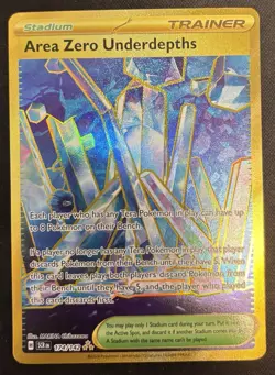 Pokemon TCG Area Zero Underdepths 174/142 Sv07: Stellar Crown Gold Hyper Rare NM - Image 1