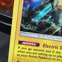 Manectric SM130- STAFF Holo Promo STAMPED - S&M: Celestial Storm - Pokemon TCG - Image 2