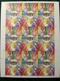 Red Star Pokemon Eevee Poncho Pikachu Full Uncut Sheet (Comes With Full Set) - Image 2