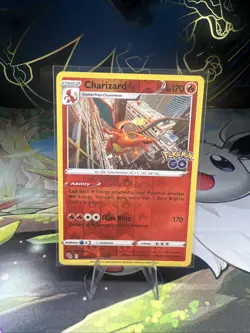 Pokemon TCG Charizard Pokemon GO 010/078 Reverse Holo Rare - Image 4