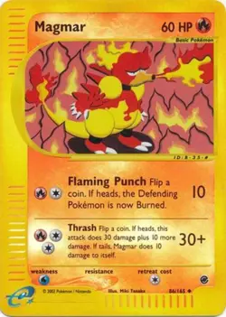 Pokemon Damaged Magmar - 86/165 - Uncommon - Reverse Holo English - Image 1