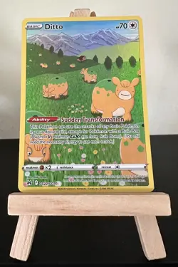 Ditto GG22/GG70 Pokemon TCG Ultra Rare Crown Zenith: Galarian Gallery Near Mint - Image 1