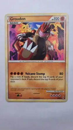 Pokemon TCG Groudon 6/95 Call of Legends Non Holo Rare - Image 1