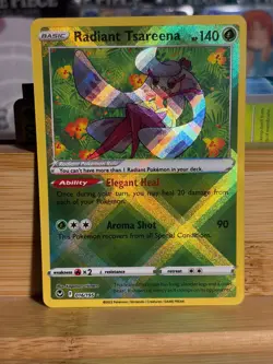 RADIANT TSAREENA 016/195 Silver Tempest Radiant Rare Holo Pokemon TCG Near Mint - Image 1