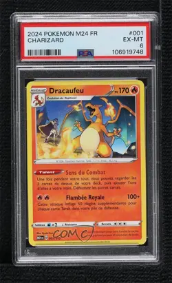 Charizard French Pokemon McDonald's Collection Match Battle 2024 M24 PSA 6 - Image 1