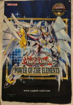 Yu-Gi-Oh! Power Of the Elements Promotional Cloth Hanging Banner 36x24" - Image 1