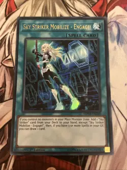 YUGIOH SKY STRIKER MOBILIZE - ENGAGE! ULTRA RARE MP19-EN260 NEAR MINT - Image 1