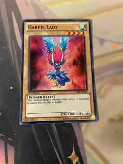YUGIOH - HARPIE LADY - SUPER RARE - LCJW - 1ST ED - NM - Image 1