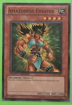 Yugioh! LP Amazoness Fighter - GLD3-EN005 - Common - Limited Edition - Image 1