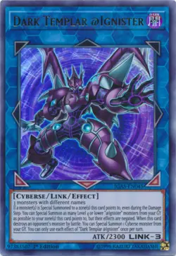 Yugioh! Dark Templar @Ignister - IGAS-EN045 - Ultra Rare - 1st Edition Near Mint - Image 1