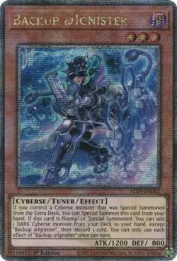 Yugioh! Backup @Ignister - ALIN-EN002 - Quarter Century Secret Rare - 1st Editio - Image 1