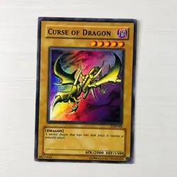 Yugioh Curse of Dragon LOB-066 Super Rare Lightly Played - Image 1