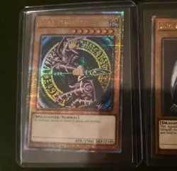 QCR Blue-Eyes White Dragon Dark Magician Quarter Century Yugioh Original Artwork - Image 3