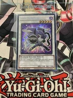 Junk Warrior Secret Rare BLMM-EN009 Yugioh Chibi - Image 1