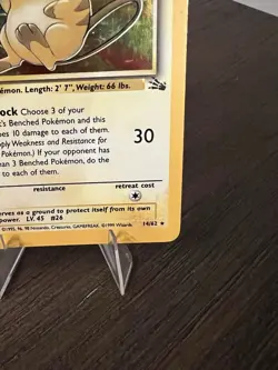 Pokemon TCG Raichu Fossil Holo Card 14/62 Unlimited Rare MP - Image 5
