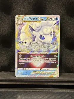 Alolan Vulpix VSTAR 034/195 - Pokemon TCG Silver Tempest Ultra Rare Card NM - Image 1