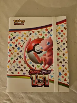 Pokemon 151 TCG 360 Card Binder Album Scarlet Violet Mew Official MEW - Image 1