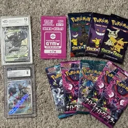 Lot Of Pokemon Card Slabs And Packs Bundle - Image 1