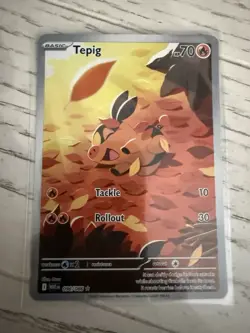 Pokemon TCG Tepig Card Scarlet Violet White Flare 096/086 Near Mint - Image 2