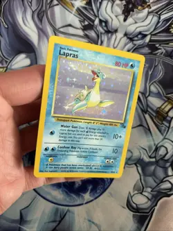 (VP) Pokemon TCG Lapras Fossil Holo Unlimited Rare Card 10/62 LP - Image 2