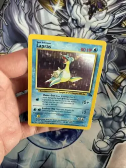 (VP) Pokemon TCG Lapras Fossil Holo Unlimited Rare Card 10/62 LP - Image 4