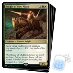 KNIGHT OF NEW ALARA X4 Dominaria United: Commander Magic MTG MINT CARD - Image 1