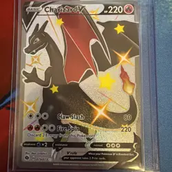 Pokemon TCG Charizard v Champions Path Holo Card 079/073 Secret Rare NM - Image 1