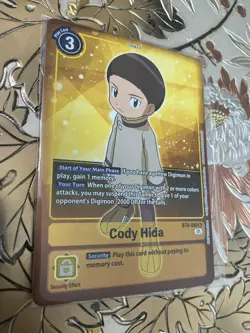 Digimon Card Game Single BT8-089 R Cody Hida New Awakening - Image 1