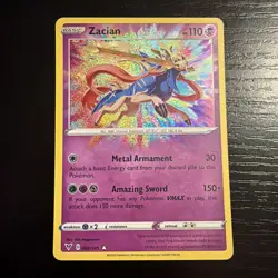 Zacian Amazing Rare 82/185 Vivid Voltage Pokemon Card - NM - Image 1