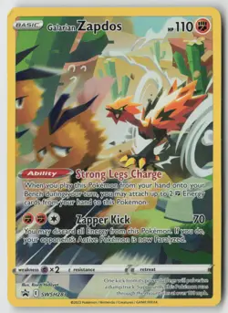 Galarian Zapdos - SWSH283 - SWSH: S&W Promo Cards Holo - PTCG - MP - Image 1