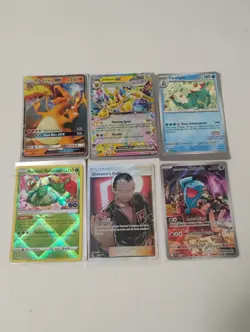 Pokemon Charizard GX/Feraligtr Illustration Contest Promo/Full Art Holo Cards - Image 1