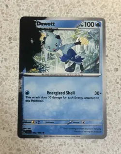 (INK SPILL ERROR) Dewott Pokemon White Flare 022/086 Error Card 🫟 - Image 1