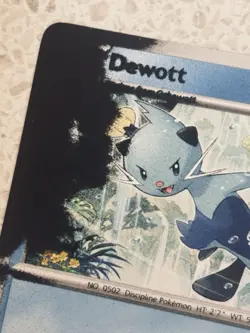 (INK SPILL ERROR) Dewott Pokemon White Flare 022/086 Error Card 🫟 - Image 3