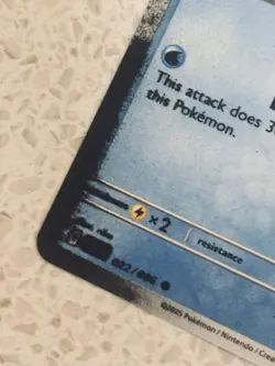 (INK SPILL ERROR) Dewott Pokemon White Flare 022/086 Error Card 🫟 - Image 4