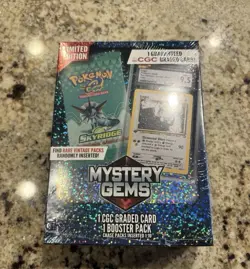 *Sealed* Mystery Gems Pokemon 2025 CGC Graded Card + Pokemon Pack Random - Image 1