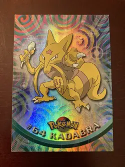 1999 Topps Pokemon #64 Kadabra Foil Card TV Animation Edition Blue Logo - Image 1