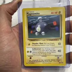 Magnemite 80/110 Legendary Collection Common Vintage 2002 Pokemon Card NEAR MINT - Image 1